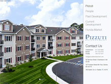Tablet Screenshot of pizzutidevelopment.com